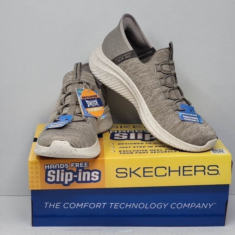 Skechers Slip-Ins Men’s Hands Free Memory Foam Shoes 232452/TPE Size 7 New